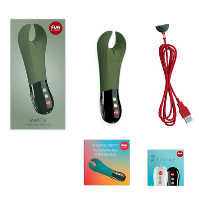Вибратор для пениса Fun Factory MANTA, подходит для парных игр - фото 5