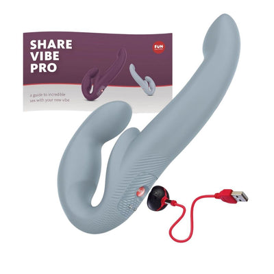 Безремінний страпон з вібрацією Fun Factory SHARE VIBE PRO - фото 4