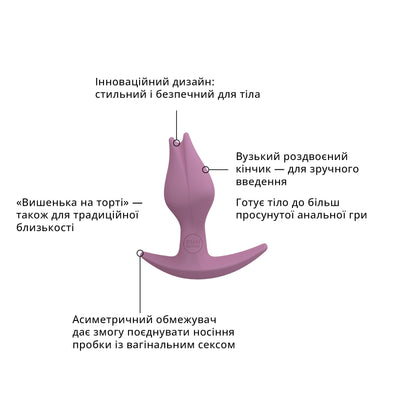 Анальная пробка Fun Factory BOOTIE FEM, в виде бутона - фото 7