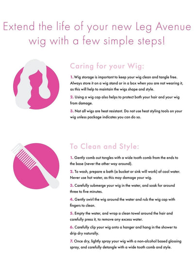 Main image for product index 2: Длинный голубой парик Leg Avenue Long straight bang wig