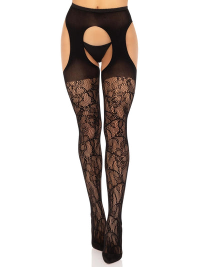 Main image for product index 1: Стрип-колготки Leg Avenue Eyelet lace suspender hose