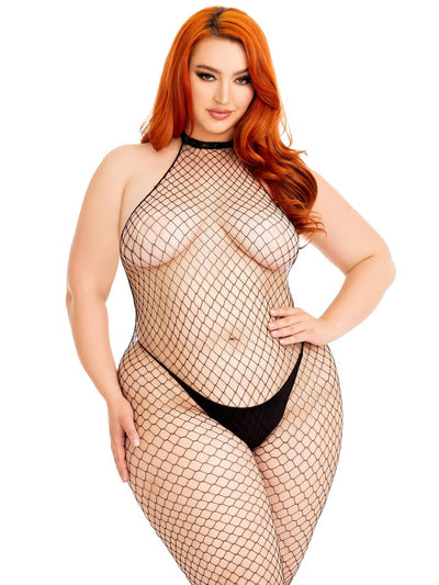 Main image for product index 18: Бодістокінг Leg Avenue Racer neck bodystocking
