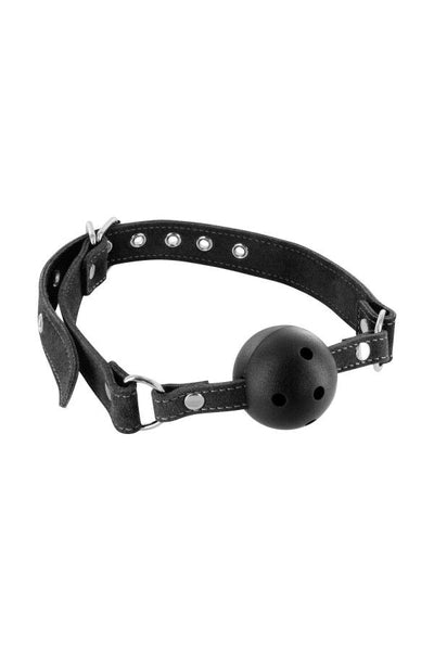 Main image for product index 1: Кляп Fetish Tentation Premium Leather gag with stiff ball