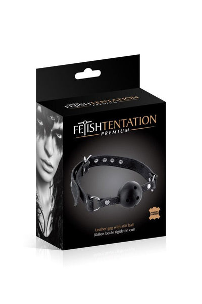 Main image for product index 2: Кляп Fetish Tentation Premium Leather gag with stiff ball