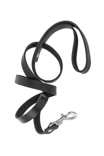 Main image for product index 3: Повідець з натуральної шкіри Fetish Tentation Premium Patent leather chocker and leash