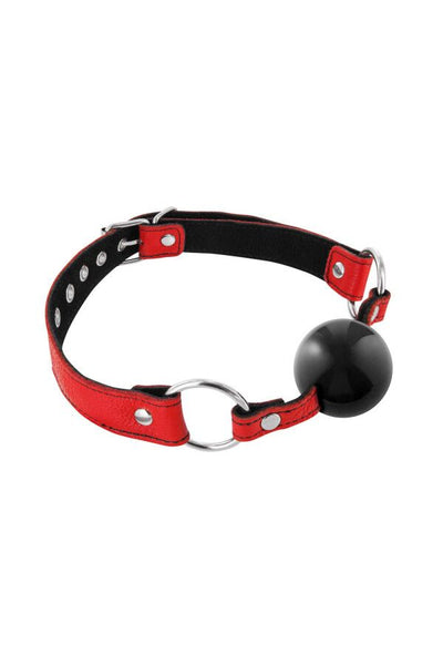 Main image for product index 1: Кляп Fetish Tentation Premium Leather gag with silicone ball