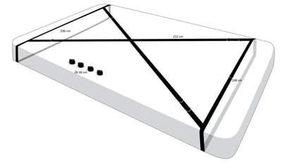 Main image for product index 6: Розтяжка на ліжко Master Series Interlace Bed Restraint Set