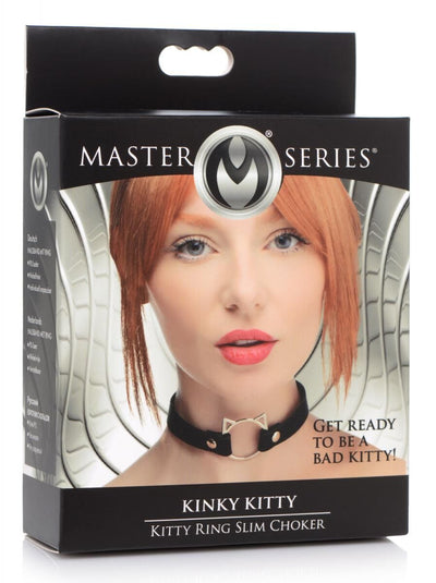 Чокер Master Series Kinky Kitty Ring Slim Choker - фото 4