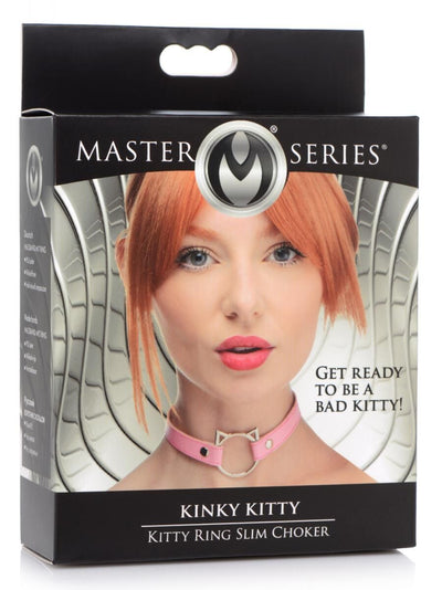 Чокер Master Series Kinky Kitty Ring Slim Choker - фото 8