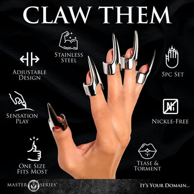 Набор колец с когтями Master Series Five-Piece Sensation Claw Rings - фото 8