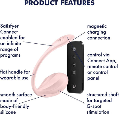 Main image for product index 6: Віброяйце Satisfyer Ribbed Petal Connect App