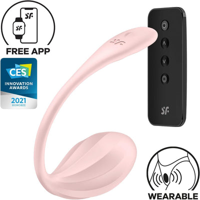 Main image for product index 1: Віброяйце Satisfyer Ribbed Petal Connect App