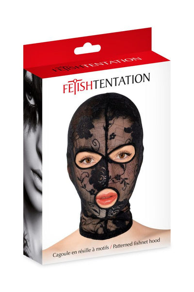 Main image for product index 2: Капюшон для БДСМ Fetish Tentation Patterned fishnet hood