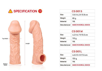 Main image for product index 5: Насадка на член Kokos Cock Sleeve CS 001