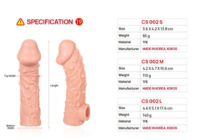 Main image for product index 11: Насадка на член Kokos Cock Sleeve CS 002