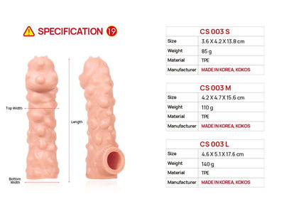 Насадка на член Kokos Cock Sleeve CS 003 - фото 5