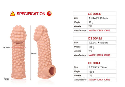 Main image for product index 5: Насадка на член Kokos Cock Sleeve CS 004