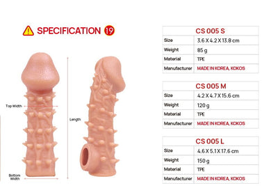 Насадка на член Kokos Cock Sleeve CS 005 - фото 5