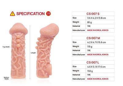 Main image for product index 15: Насадка на член Kokos Cock Sleeve CS 007