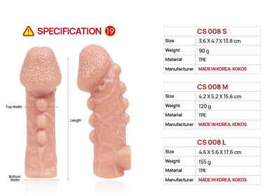 Main image for product index 15: Насадка на член Kokos Cock Sleeve CS 008