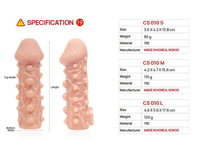 Main image for product index 7: Насадка на член Kokos Cock Sleeve CS 010