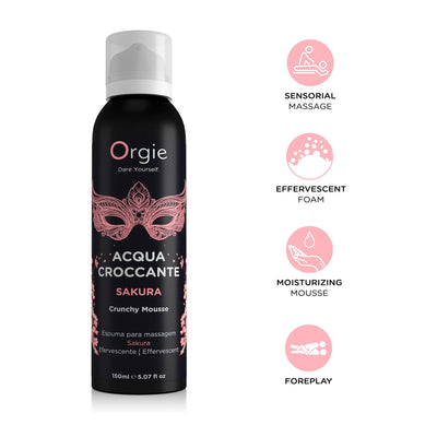 Main image for product index 3: Массажная пенка Orgie – Acqua Croccante Sakura, эффект лопающихся пузырьков
