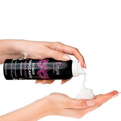 Main image for product index 2: Масажна пінка Orgie – Acqua Croccante Passion Fruit, ефект бульбашок, що лопаються