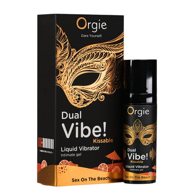 Main image for product index 1: Рідкий вібратор Orgie Dual Vibe! Sex On The Beach Kissable Liquid Vibrator