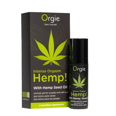 Main image for product index 1: Збуджувальний гель для пар Orgie Hemp! Intense Orgasm, ефект сильної вібрації