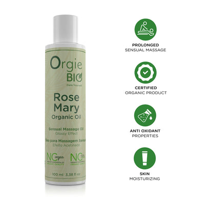 Main image for product index 3: Массажное масло Orgie – Bio Rosemary Organic Oil, веганская формула