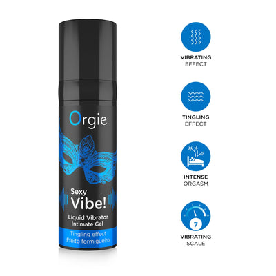 Main image for product index 3: Рідкий вібратор Orgie Sexy Vibe! Liquid Vibrator, з ефектом мурашок