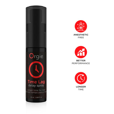 Main image for product index 3: Спрей-пролонгатор Orgie Time Lag Delay Spray, без анестетиков, с пантенолом