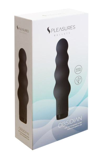 Main image for product index 3: Вібратор S Pleasures Bullets Obsidian