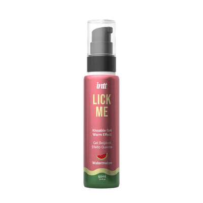 Main image for product index 1: Гель для оральних пестощів з зігрівальним ефектом INTT Lick Me Kissable Gel Watermelon