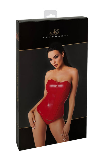 Корсет Noir Handmade F355 Red powerwetlook corset - фото 38