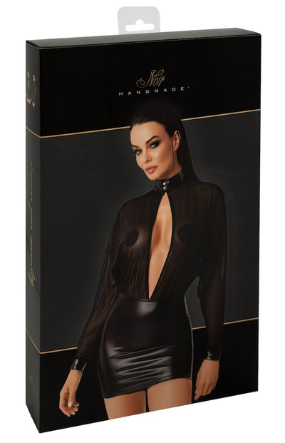 Платье Noir Handmade F348 Powerwetlook and tulle dress - фото 22