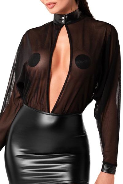 Main image for product index 4: Сукня Noir Handmade F348 Powerwetlook and tulle dress