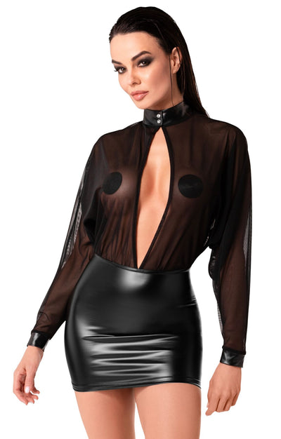 Платье Noir Handmade F348 Powerwetlook and tulle dress - фото 31