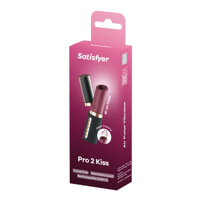 Main image for product index 6: Вакуумний стимулятор Satisfyer Pro 2 Kiss, магнітна технологія 3D Air Pulse, 30 режимів, кришечка