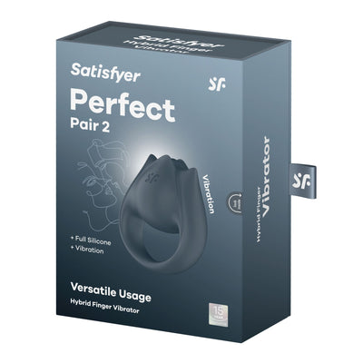 Main image for product index 9: Вібратор на палець та ерекційне кільце 2в1 Satisfyer Perfect Pair 2