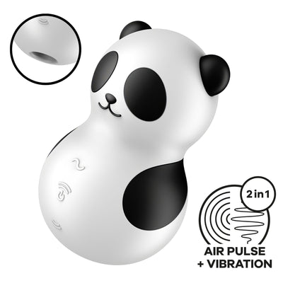 Вакуумный стимулятор с вибрацией Satisfyer Pocket Panda - фото 1