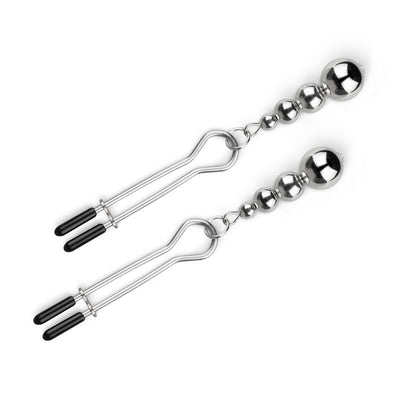 Зажимы для сосков Bedroom Fantasies: Nipple Clamps with Beaded Chain - фото 4