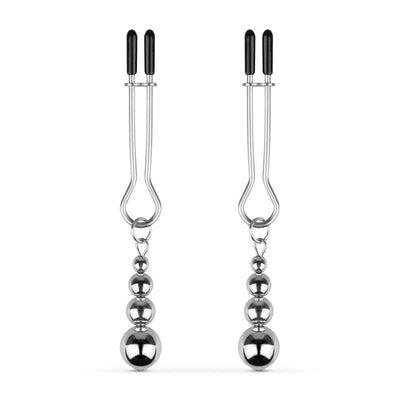Зажимы для сосков Bedroom Fantasies: Nipple Clamps with Beaded Chain - фото 1