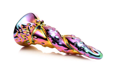 Фэнтезийный стеклянный фаллоимитатор Creature Cocks Enchanting Rainbow Glass Dildo - фото 2