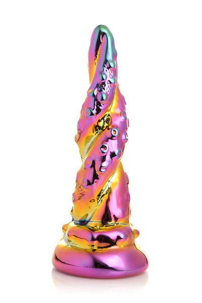 Фэнтезийный стеклянный фаллоимитатор Creature Cocks Enchanting Rainbow Glass Dildo - фото 1