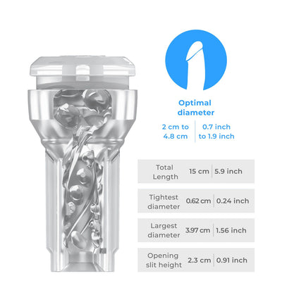 Main image for product index 5: Мастурбатор Kiiroo Feel Pocket Crystal сумісний з PowerBlow