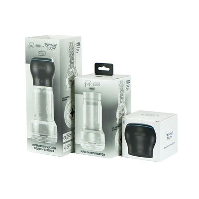 Main image for product index 9: Мастурбатор Kiiroo Feel Pocket Crystal с всасывающей интерактивной насадкой PowerBlow Combo Set