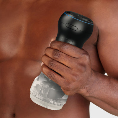 Main image for product index 10: Мастурбатор Kiiroo Feel Pocket Crystal с всасывающей интерактивной насадкой PowerBlow Combo Set