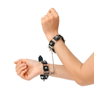 Main image for product index 5: Бондажный набор: ошейник с поводком, наручники и поножи Art of Sex - Cassandra
