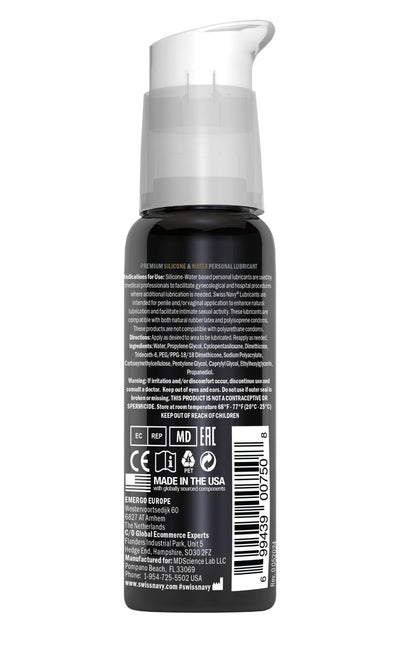 Main image for product index 11: Лубрикант на комбінованій основі Swiss Navy Hybrid